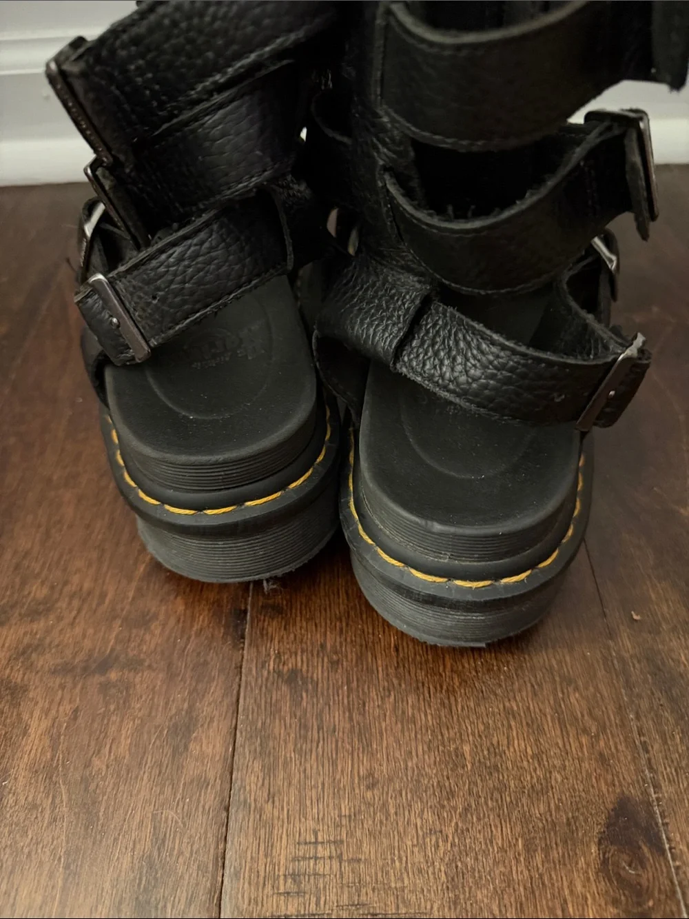 Dr Martens Olson Sandals Black chunky size 9